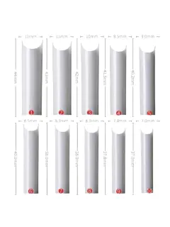 UÑAS CURVA C XL X500